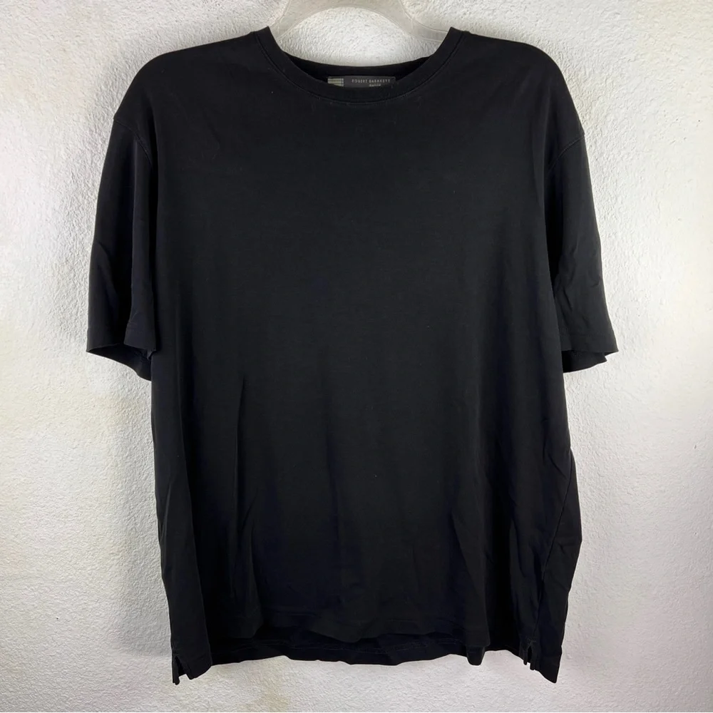 ROBERT BARAKETT MONTREAL Black 100% Pima Cotton tee. Size XXL. Short Sleeves